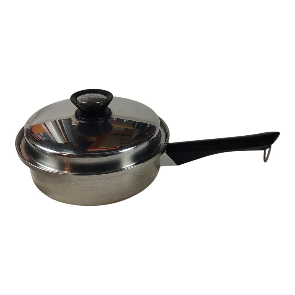 Amway Queen 1.5qt 3-Ply 18/6 Stainless Steel Saucepan with Lid
